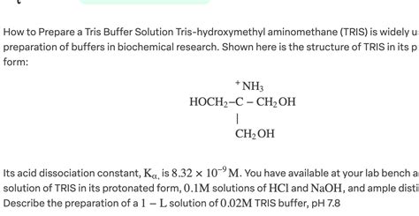 do i need to autoclave tris buffer|tris buffer solution preparation.